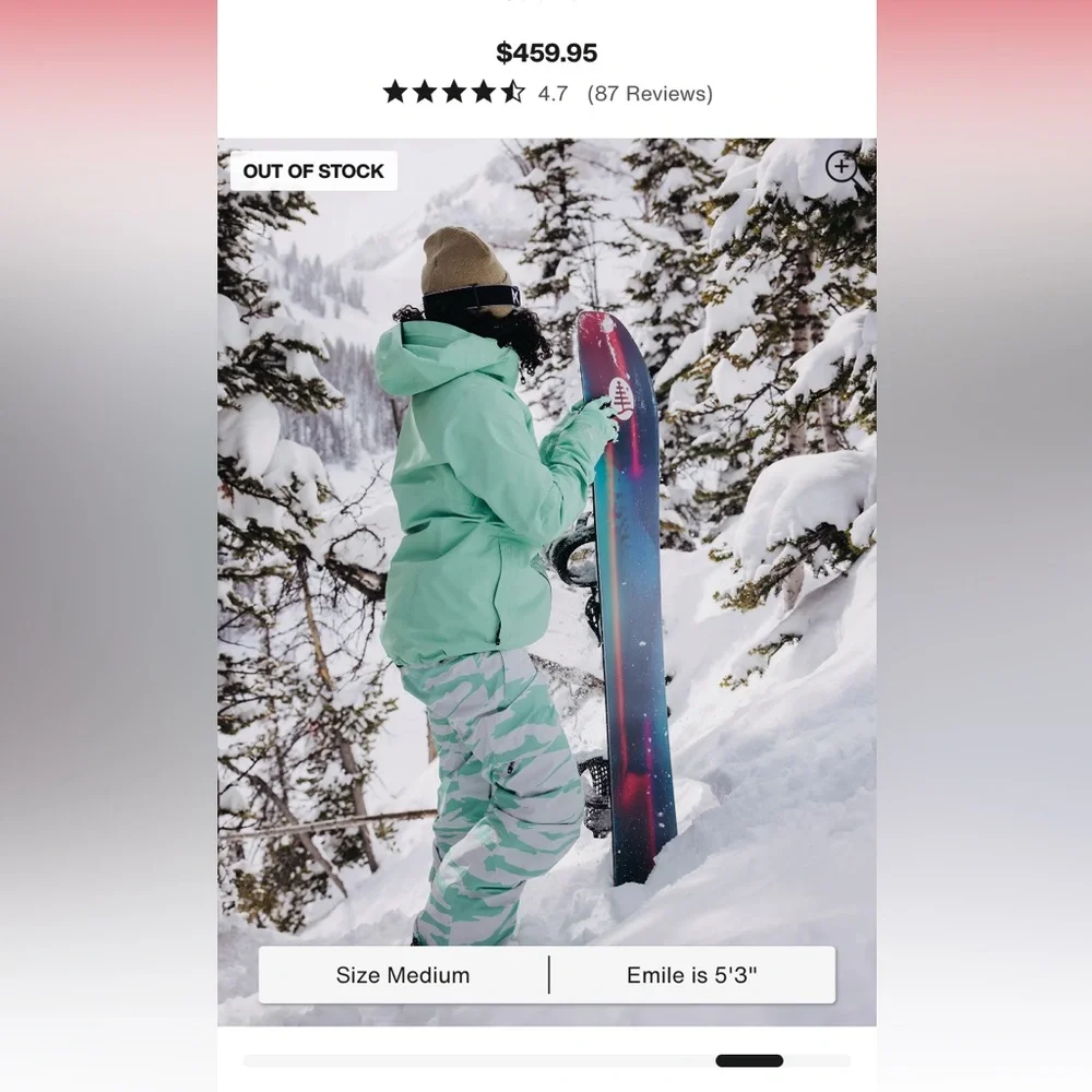 Women's Burton [ak]® Upshift GORE-TEX 2L Jacket in Powder Mint - Picture 6 of 16
